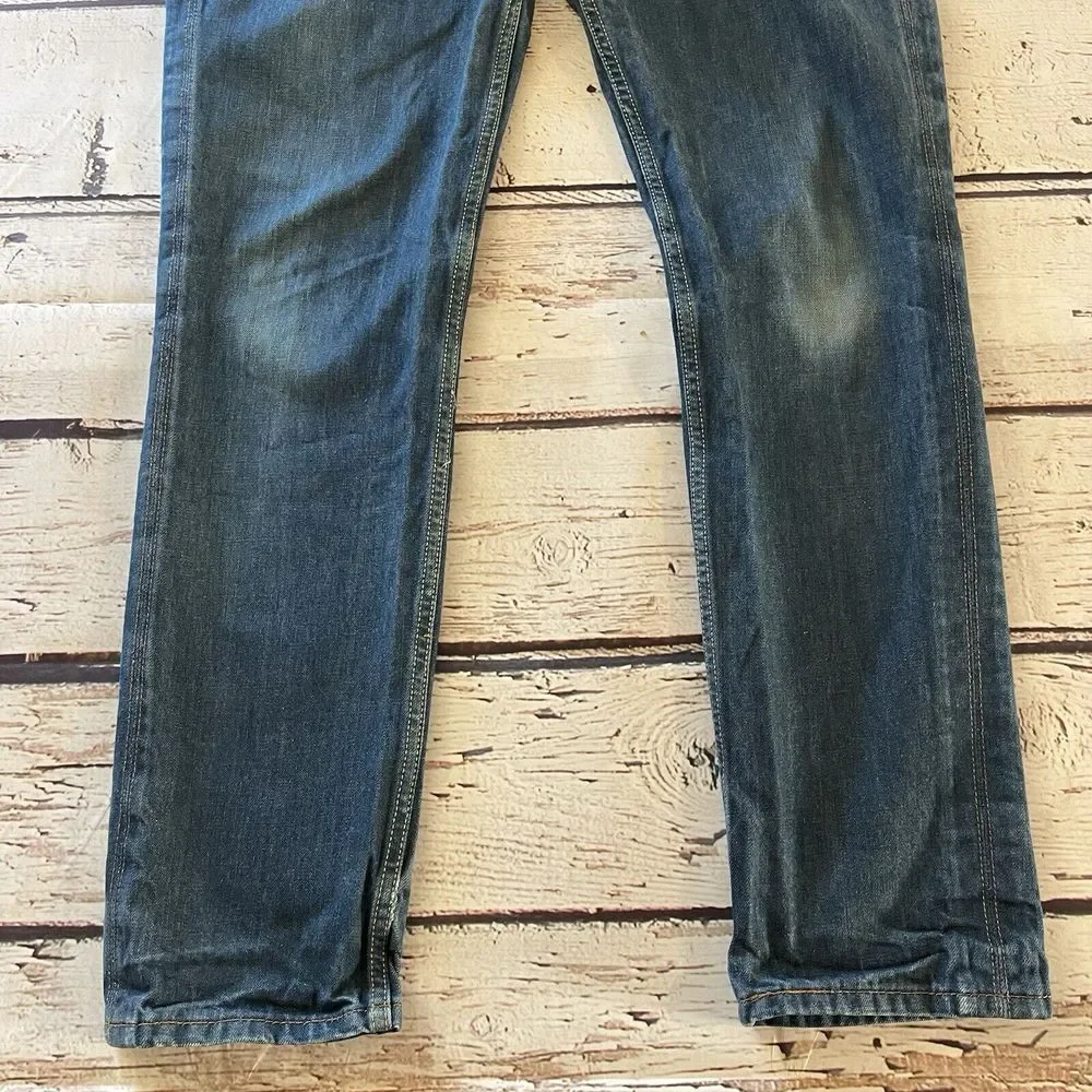 Levis 511 Special Edition 1873 Rivets Jeans Slim Straight‎ Mid Blue Fade 34x32